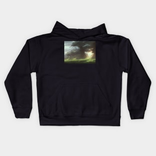 landscape pictures for wall dense Kids Hoodie